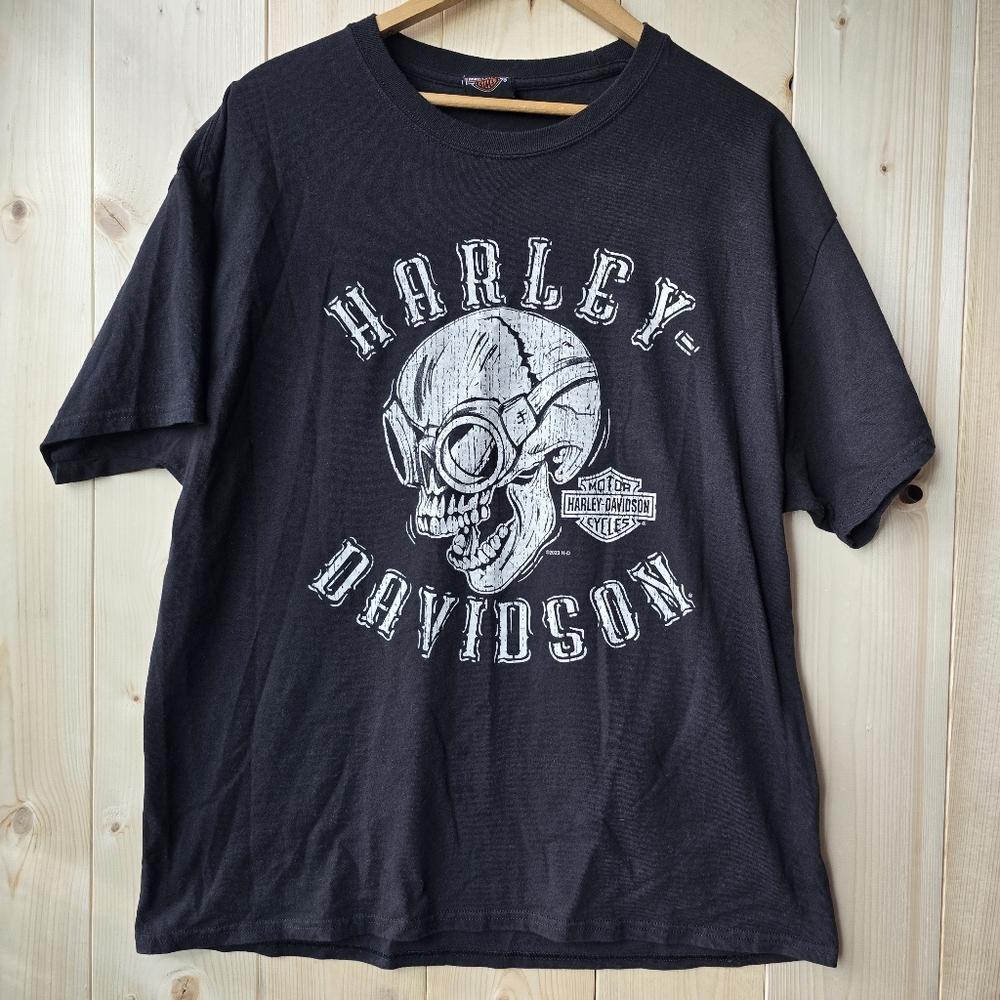 Harley Davidson Motorcycle Short Sleeve Biker T Shirt Mens XL